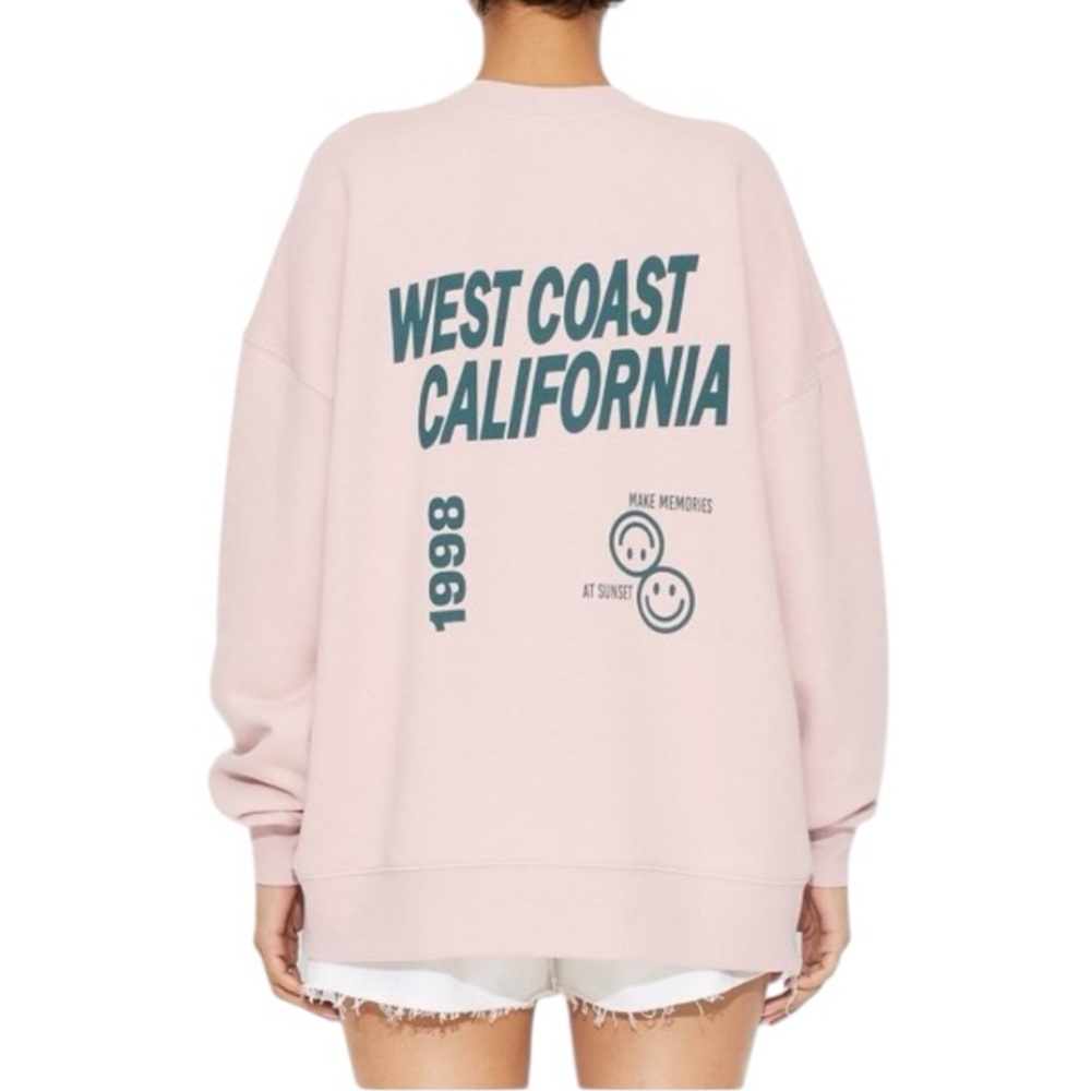 NWT Wild Fable OVERSIZED DAD GRAPHIC SWEATSHIRT Plus Size 3X PINK California - Picture 2 of 8